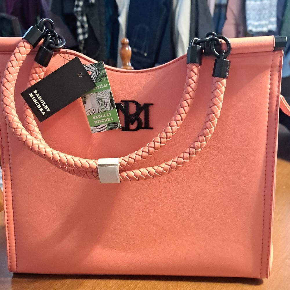 Badgley Mischka Coral Tote Bag